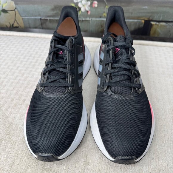 Adidas EQ19 Mens Size 8 Black & Pink Sneakers Cloudfoam Running shoes - Picture 2 of 8